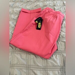 Jones New York Signature Petite cotton pants size 12 petite with cuffed legs NWT